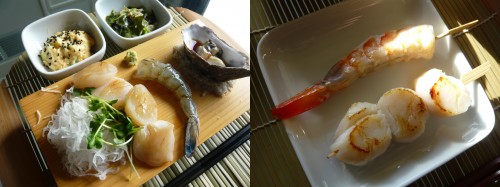 poisson,coquille st jacques,montmartre,kifune,japon,sashimi,poisson cru